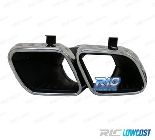 COLAS DE ESCAPE MERCEDES GLE W167 19- LOOK AMG GLE63 CROMO