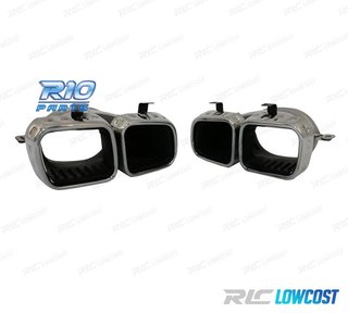 COLAS DE ESCAPE MERCEDES GLE W167 19- LOOK AMG GLE63 CROMO