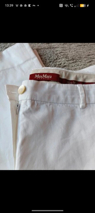 Pantaloni Max Mara Studio bianchi