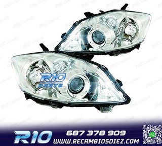 FAROS TOYOTA AURIS 10-13 FONDO CROMO