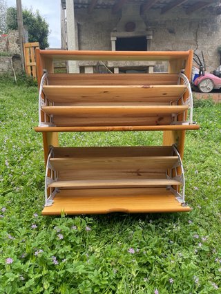 Mueble zapatero de madera