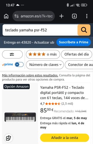 Pack Teclado Yamaha PSR-F52 + Libro Piano