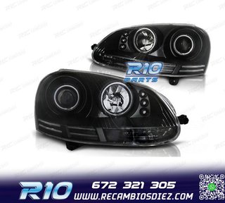 FAROS VOLKSWAGEN VW GOLF 5 OJOS ANGEL CCFL LUZ DIURNA LED FO