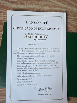 Reloj lanscotte
