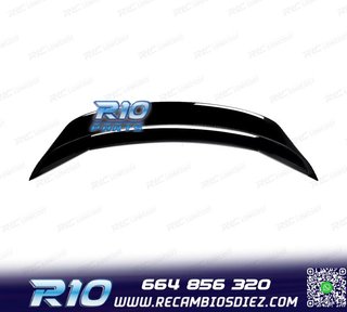 ALERON SPOILER FORD MUSTANG 15-23 LOOK GT350 R NEGRO BRILL