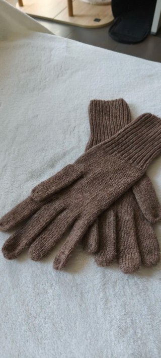 Guantes de lana con strass
