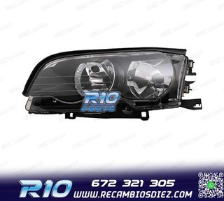FARO IZQ BMW SERIE 3 E46 COUPÉ FONDO NEGRO 01-03