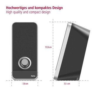 Altavoces PC 2.0 estéreo 6W alimentación USB