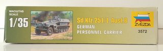 Maqueta Sd.Kfz.251/1 Ausf.B 1/35 ZVEZDA PM22219