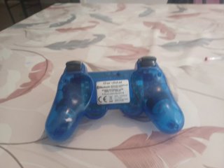Mando PS3 Azul Transparente