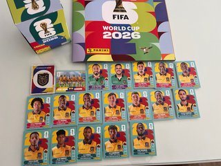 Selección completa Ecuador mundial cromos 2026