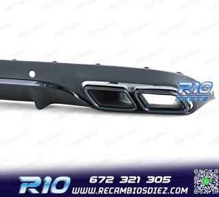 DIFUSOR MERCEDES CLASE C C205 COUPÉ 15-18 LOOK AMG PDC NEGR