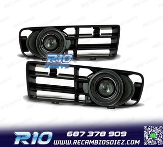 FAROS ANTINIEBLA VOLKSWAGEN VW GOLF 4 NEGRO + REJILLA