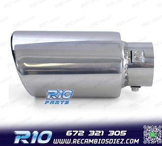 COLA ESCAPE UNIVERSAL ACERO INOX OVALADO 88MM