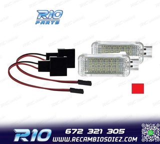 PLAFONES LED LUZ DE PIES Y PUERTAS AUDI