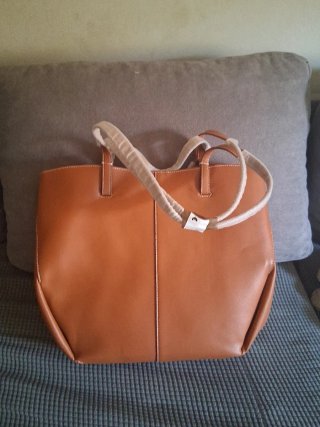 Bolso de mano marrón