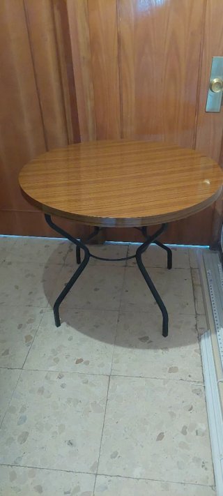 Mesa Camilla 90cm Madera y Metal