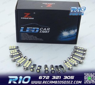 KIT 22 BOMBILLAS LED INTERIOR AUDI A4 S4 RS4 B6 B7 SEDAN SÓ