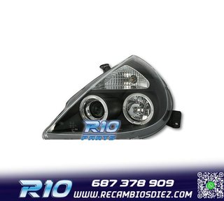 FAROS PARA FORD KA 96-08 OJOS ANGEL FONDO NEGRO