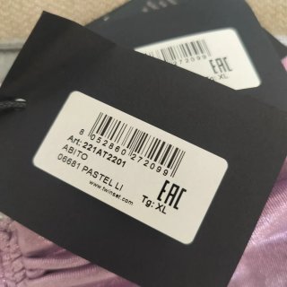 Twinset Actitude abito XL lilla metallizzato nuovo