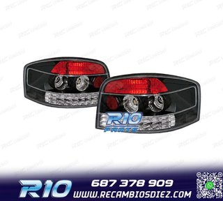 PILOTOS AUDI A3 8P 03-08 LED FONDO NEGRO