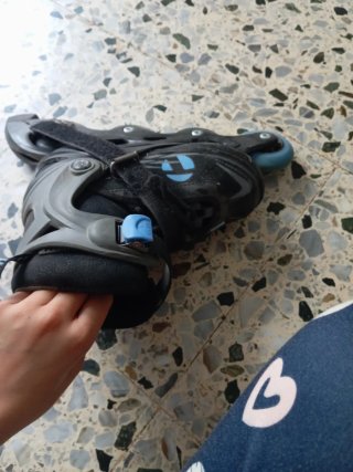 Patines en línea 4 ruedas azules