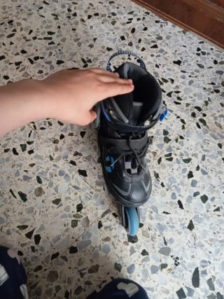 Patines en línea 4 ruedas azules