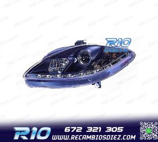 FAROS PARA SEAT TOLEDO LEON ALTEA 04-09 LUZ DIURNA REAL LED