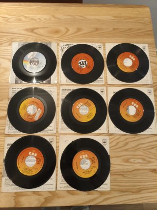 LOTE BOB DYLAN 8 SINGLES VINILO ESPAÑA 7"