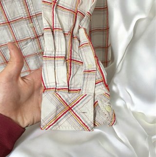 Camicia Timberland a quadri bianco e rosso,M