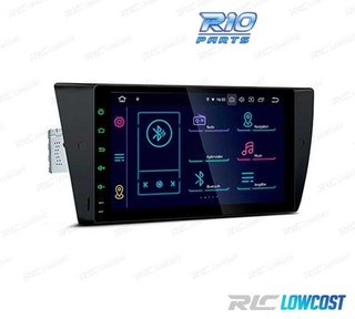 RADIO GPS ANDROID 14 BMW E90 E91 E92 E93 PANTALLA 9" TACTIL