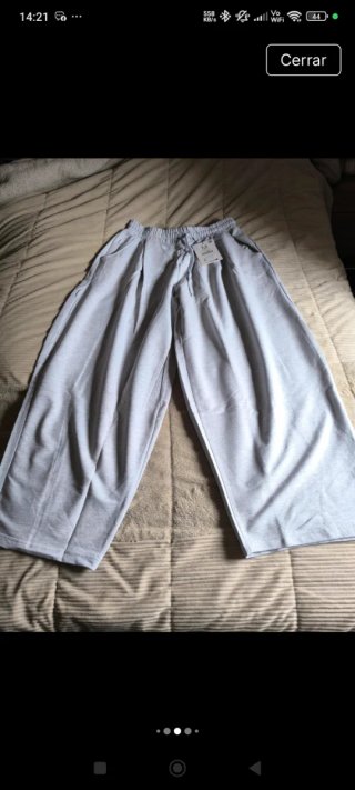 Pantalón deportivo gris talla M