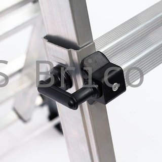 Escalera Telescópica Articulada Aluminio 3+3 Pestaña
