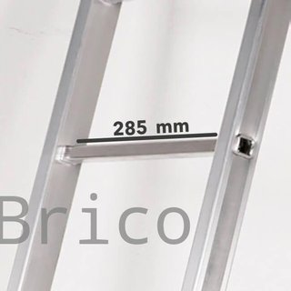 Escalera Telescópica Articulada Aluminio 3+3 Pestaña