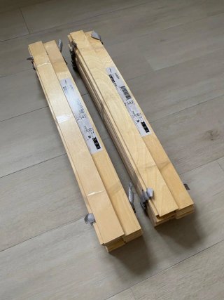 Estructura Cama madera y Colchón Ikea