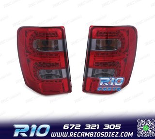 PILOTOS JEEP GRAND CHEROKEE 99-05 LED ROJO AHUMADO