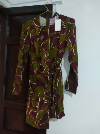 Vestido Mango Talla XS Estampado