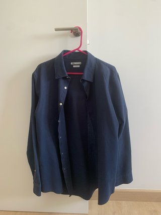 Lote 3 Camisas Hombre Azul