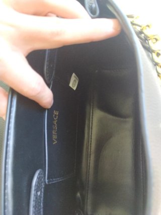 Bolso Versace Negro y Dorado