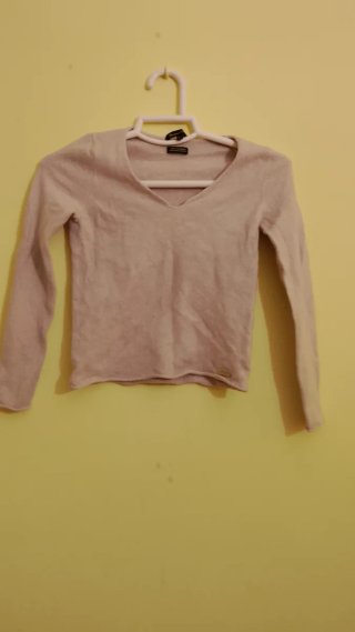 Jersey Zara Mujer XS/34 Negro y Beige