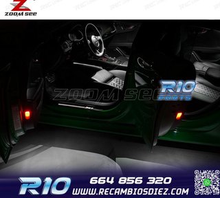 KIT 16 BOMBILLAS LED INTERIOR AUDI A7 S7 RS7 C7 QUATTRO 2011