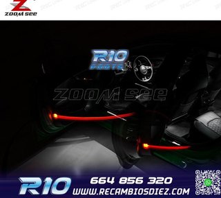 KIT 16 BOMBILLAS LED INTERIOR AUDI A7 S7 RS7 C7 QUATTRO 2011