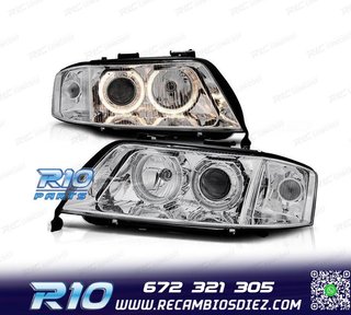 FAROS XENON AUDI A6 4B 01-04 FONDO CROMO