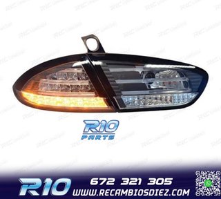 PILOTOS SEAT LEON 09-12 LED FONDO NEGRO