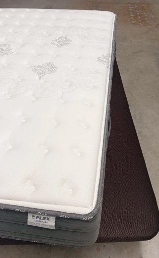 150X190 | COLCHON FLEX VISCO + BASE TAPIZADA 3D