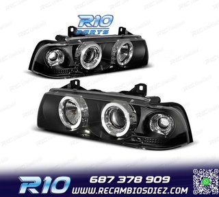 FAROS BMW E36 91-99 OJOS ANGEL CCFL FONDO NEGRO