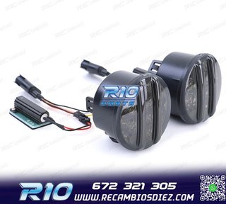 INTERMITENTES FRONTALES PARA JEEP WRANGLER JK 07- LED NEGRO