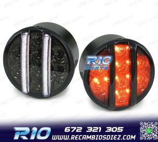 INTERMITENTES FRONTALES PARA JEEP WRANGLER JK 07- LED NEGRO