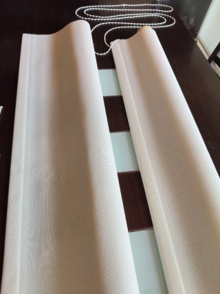 Estor beige microfibra