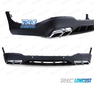 DIFUSOR MERCEDES GLC X253 15-18 LOOK AMG GLC63 PDC + COLAS E
